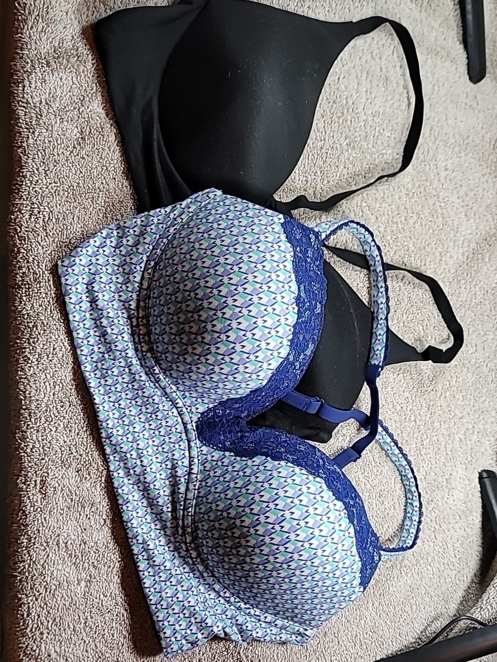 Vintage Victoria Secret Bras, Claspless Tshirt Style Bras, Padded With No Wire.